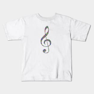 Musical Note Treble Clef Kids T-Shirt